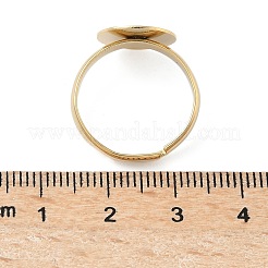 Регулируемая латунные сеттинги площадку кольцо&nbsp;KK-K414-10B-G