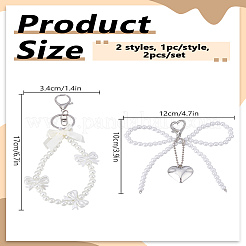 2 шт. 2 стиля брелоков из цинкового сплава&nbsp;AJEW-LP0001-64