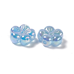 УФ-покрытие радужных переливающихся акриловых цветочных бусин&nbsp;PACR-M003-10