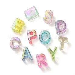 УФ-покрытие радужными переливающимися акриловыми бусинами&nbsp;OACR-C012-02-1