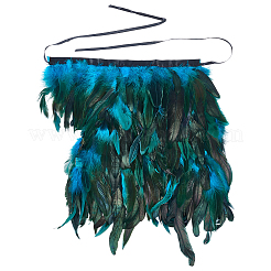 Накидка из натуральных перьев в готическом стиле&nbsp;AJEW-WH20067-017A