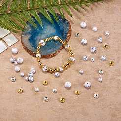 175шт синтетические бирюзовые круглые бусины для изготовления ювелирных изделий своими руками&nbsp;DIY-SZ0006-02