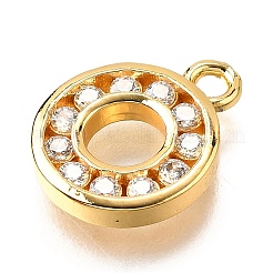 Латунные микро проложить кубического циркония подвески&nbsp;KK-D385-02G-02