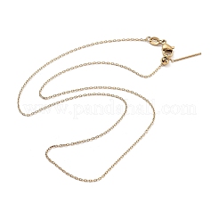 Ионное покрытие (ip) регулируемые ожерелья из нержавеющей стали 304 с цепочкой&nbsp;NJEW-K270-03G