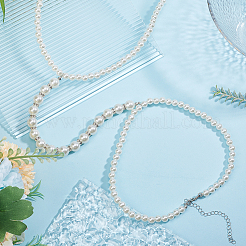 1 шт. цинковый сплав с АБС-имитацией жемчужной цепочки для тела для женщин&nbsp;AJEW-HY0002-15