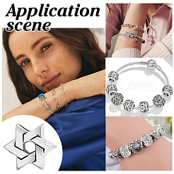 100 шт. европейские бусины из сплава в тибетском стиле&nbsp;FIND-HY0004-90