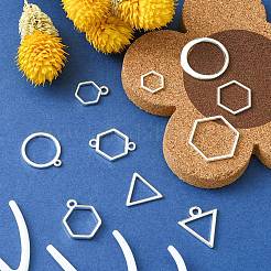 Подвески и звенья с открытой спиной из сплава&nbsp;PALLOY-YWC0002-01S