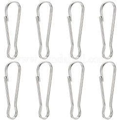 50 шт. 304 нержавеющая сталь защелкивающийся брелок застежка фурнитура&nbsp;STAS-SP0001-98