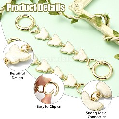 Удлинители ремешков для сумки из эмалированного сплава в виде бабочки&nbsp;AJEW-CJ00004