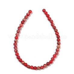 Нити бусин из окрашенного натурального регалита/императорской яшмы/морского осадка яшмы&nbsp;G-B124-C04