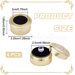 4 шт. круглых ящиков для хранения россыпных алмазов из сплава&nbsp;CON-BC0008-09