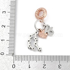 Латунные подвески с кубическим цирконием европейские бусины&nbsp;LS-KK-Q015-01M