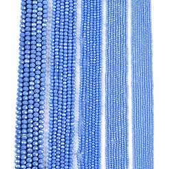 Стеклянные бусины с гальваническим покрытием &nbsp;LS-EGLA-A044-P8mm-A17