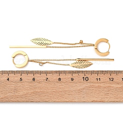 Серьги-кольца из нержавеющей стали 304&nbsp;EJEW-F393-12G