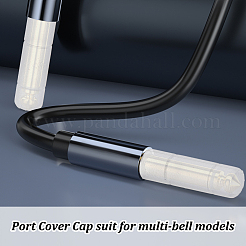 100 шт. пластиковый защитный чехол для разъема наушников&nbsp;AJEW-OC0005-57