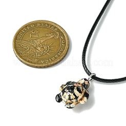 Летние окрашенные в пляж синтетические бирюзовые подвески в виде черепахи&nbsp;NJEW-JN05020