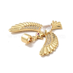 Птица латуни микро проложить Цирконом подвески&nbsp;KK-G419-32G