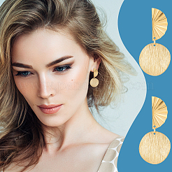 12 шт. полукруглые серьги-гвоздики из нержавеющей стали 304&nbsp;STAS-UN0051-52