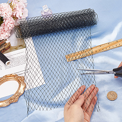 Вуаль из полиэстера и органзы с большими глазами&nbsp;DIY-WH0028-94A