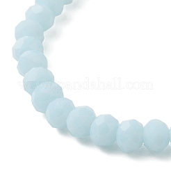 Регулируемые браслеты из стекла и бусин из нержавеющей стали 304&nbsp;BJEW-JB13036