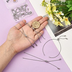 10 шт. латунная цепочка-слайдер для изготовления браслета&nbsp;AJEW-BBC0002-53P