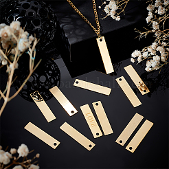 30 шт. 201 нержавеющая сталь прямоугольная штампованная пустая подвеска для бирки&nbsp;STAS-UN0056-61