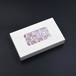 Остроконечные гальванические подвески из граненого стекла&nbsp;EGLA-N006-046