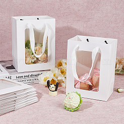 Прямоугольные бумажные пакеты для хранения с ручкой ABAG-WH0046-26A-01