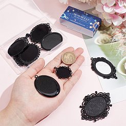 10 шт. 10 стиля овальных подвесок из сплава с кабошонами&nbsp;FIND-SC0009-96