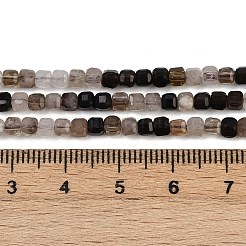 Природный дымчатый кварц нитей бисера&nbsp;G-RM2025-C43-B