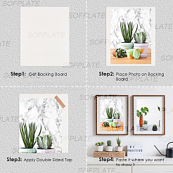 Прямоугольная бумажная фоторамка аксессуары&nbsp;AJEW-WH20048-32A-01