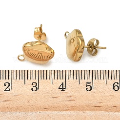 Фурнитура для сережек-гвоздиков из нержавеющей стали 304&nbsp;STAS-K252-15G