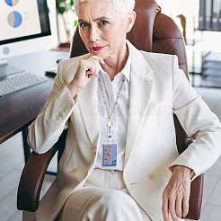 2 шт. выдвижная катушка для значков из сплава и стекла с цепями&nbsp;HJEW-FH00210