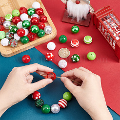 1 набор акриловых и смоляных бусин смешанного стиля&nbsp;MACR-PH0001-56B