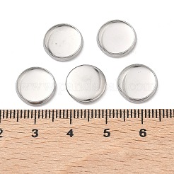 Не тускнеющие плоские круглые чашки из нержавеющей стали 304 с гладким краем&nbsp;X-STAS-S028-28