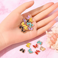 20шт 5 цвета сплава эмаль подвески&nbsp;ENAM-YW0002-04