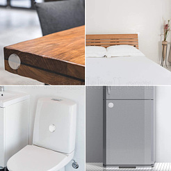 Дверная ручка настенный щит&nbsp;AJEW-WH0114-77B