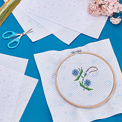 6 шт. 3-х цветные листы ткани для вышивки крестом 11ct&nbsp;AJEW-PH0006-56