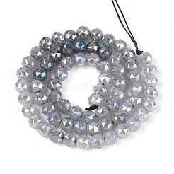 Антикоррозийные гальванические стеклянные бусины&nbsp;GLAA-N064-6mm-01