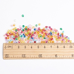 Смешанный цвет обшивки граненый круглые акриловые шарики прокладки&nbsp;X-PL400