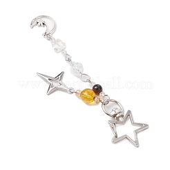 Бусины из натурального кварца с натуральным тигровым глазом класса ab&nbsp;HJEW-JM03031-02