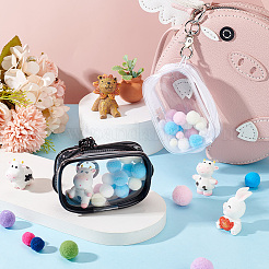 2 комплект 2-х цветных сумок для хранения кукол из ПВХ&nbsp;AJEW-OC0004-99