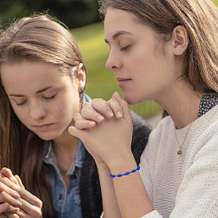 20 шт. двухцветные полиэстеровые браслеты-слайдеры для мужчин и женщин&nbsp;BJEW-DC0001-15