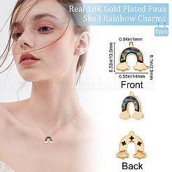 Подвески из синтетических ракушек пауа&nbsp;KK-BBC0003-94