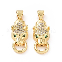 Латунные микро проложить кубического циркония подвески&nbsp;ZIRC-P106-32G