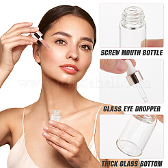 Пустые стеклянные флаконы-капельницы&nbsp;AJEW-GF0009-80A