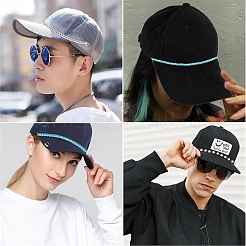 10 шт. синтетическая бирюза и латунная цепочка из сплава для бейсбольной кепки&nbsp;HJEW-YW00096