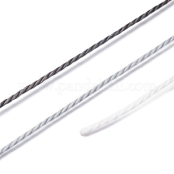 Сегментный окрашенный витой вощеный полиэфирный шнур&nbsp;YC-C003-01F