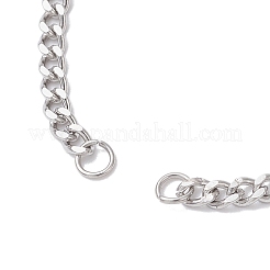 Изготовление браслета из витой цепи из нержавеющей стали 304 толщиной 3 мм&nbsp;AJEW-JB01440-02