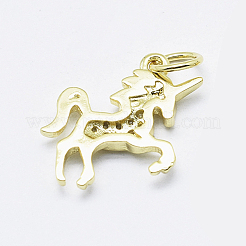 Латунные микро проложить кубического циркония подвески&nbsp;ZIRC-G130-22G-NR